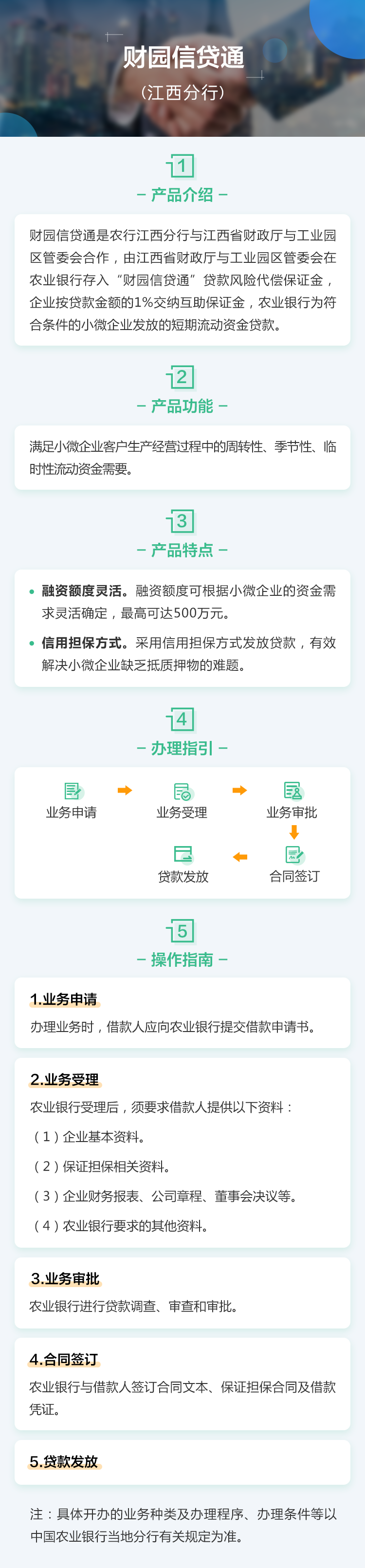 財園信貸通（江西分行）